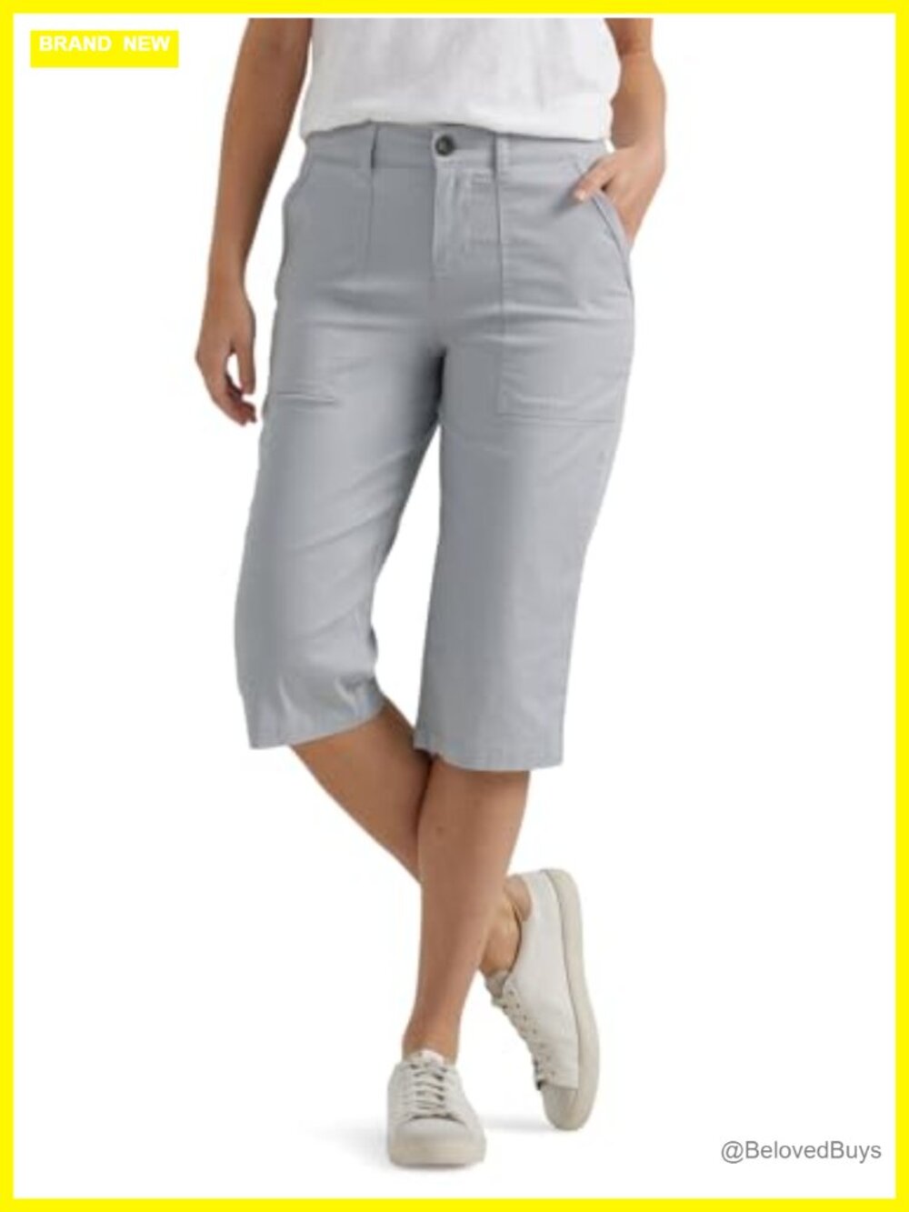 Lee Ultra Lux Comfort Flex-to-Go Utility Skimmer Capri Pants Women's